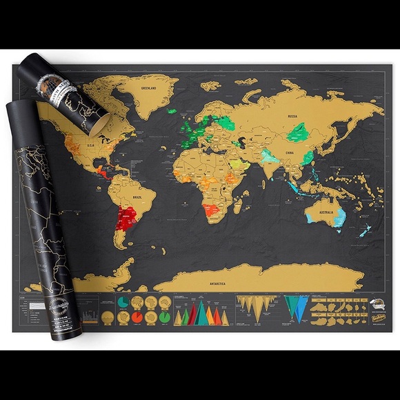 Scratch-off World Map - Picture 2 of 6